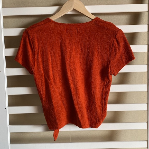 Madewell Texture & Thread Wrap-Tie Top Size XS - Picture 8 of 13